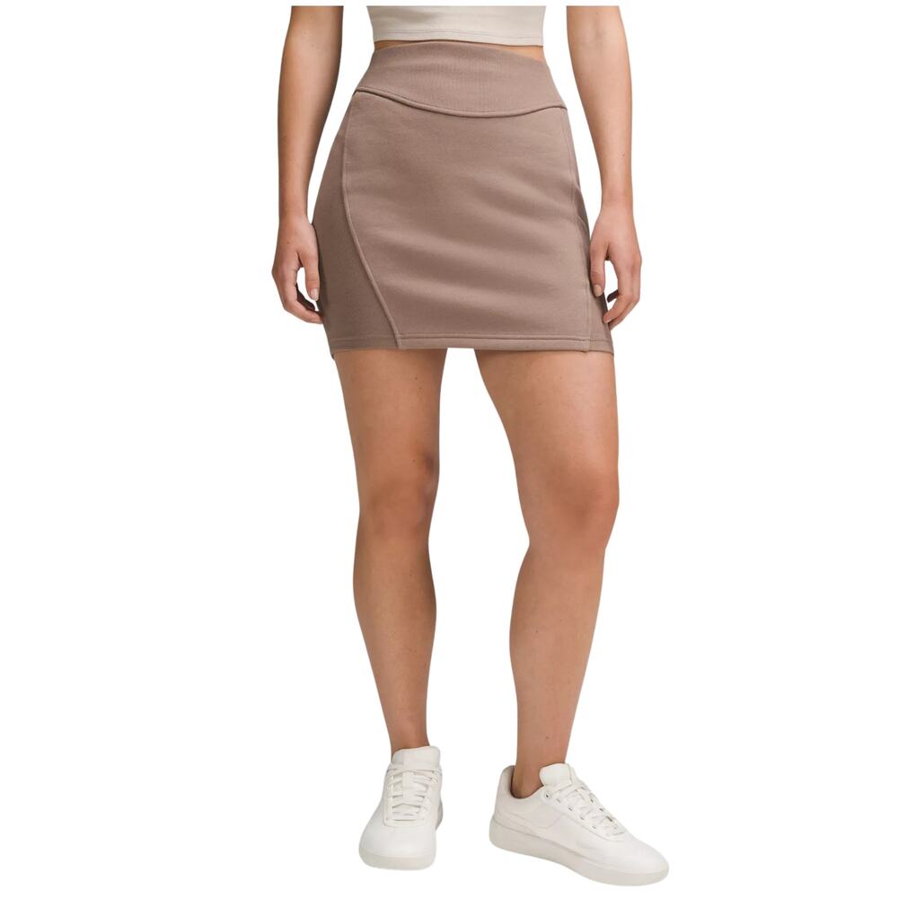 NWT Lululemon Scuba High-Rise Mini Skirt – Taupetastic – Size XS – Retail $78